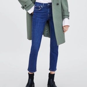 ZARA Slim Mid-rise Jean:Blue, US 8,12/Eur 40,44